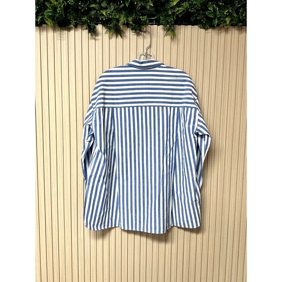 Madewell Signature Poplin Oversized Shirt Womens Sz S NJ590 - Picture 4 of 12